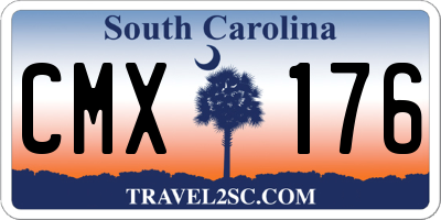 SC license plate CMX176