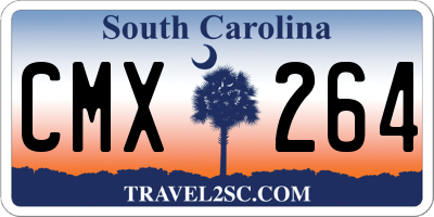 SC license plate CMX264