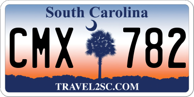 SC license plate CMX782