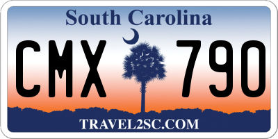 SC license plate CMX790
