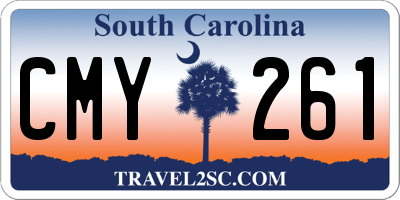 SC license plate CMY261