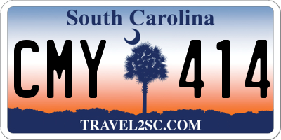 SC license plate CMY414