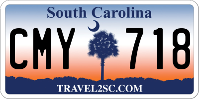 SC license plate CMY718