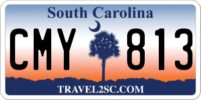 SC license plate CMY813