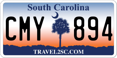 SC license plate CMY894