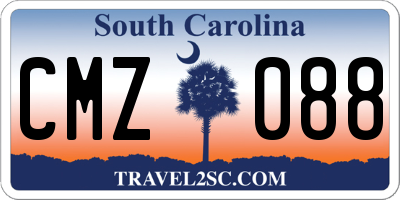 SC license plate CMZ088