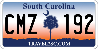 SC license plate CMZ192