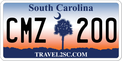 SC license plate CMZ200