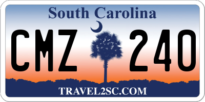 SC license plate CMZ240