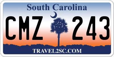 SC license plate CMZ243