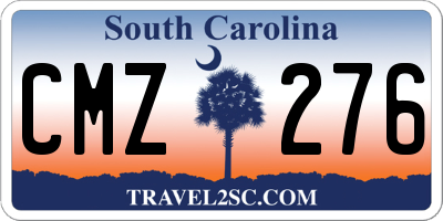 SC license plate CMZ276