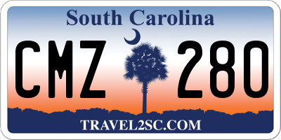 SC license plate CMZ280