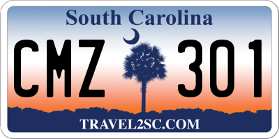 SC license plate CMZ301