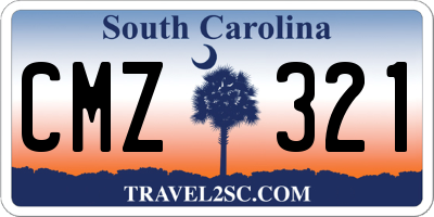 SC license plate CMZ321