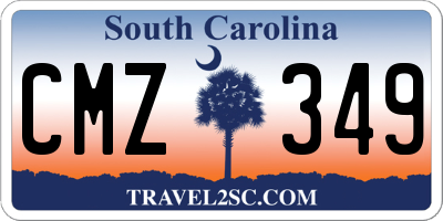 SC license plate CMZ349