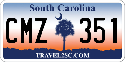 SC license plate CMZ351