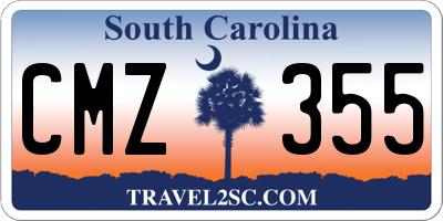 SC license plate CMZ355