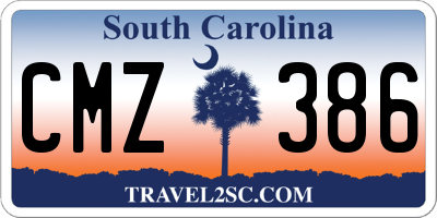 SC license plate CMZ386