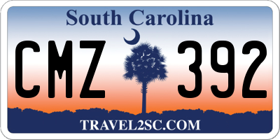 SC license plate CMZ392