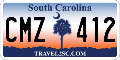 SC license plate CMZ412