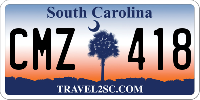 SC license plate CMZ418