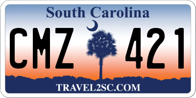 SC license plate CMZ421