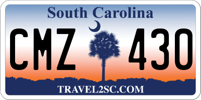 SC license plate CMZ430