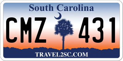SC license plate CMZ431