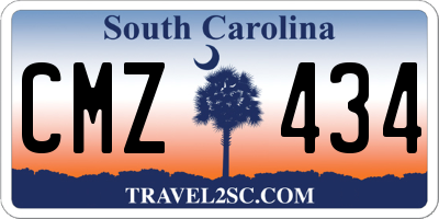 SC license plate CMZ434