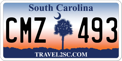 SC license plate CMZ493