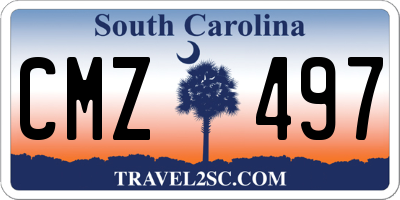 SC license plate CMZ497