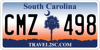 SC license plate CMZ498