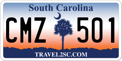 SC license plate CMZ501