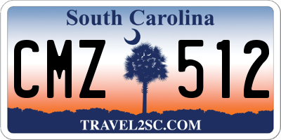 SC license plate CMZ512