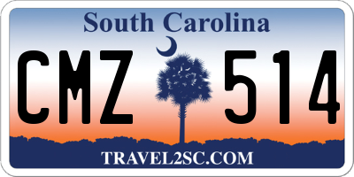 SC license plate CMZ514