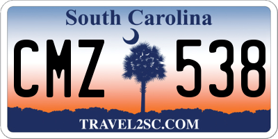 SC license plate CMZ538