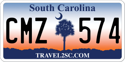 SC license plate CMZ574