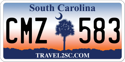 SC license plate CMZ583