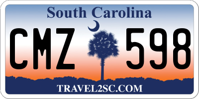 SC license plate CMZ598