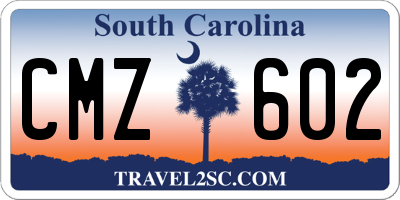 SC license plate CMZ602