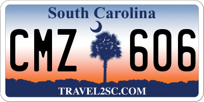 SC license plate CMZ606
