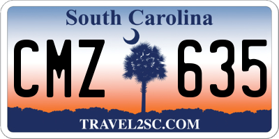 SC license plate CMZ635