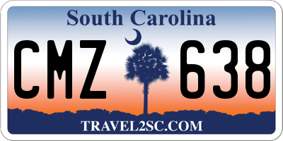 SC license plate CMZ638