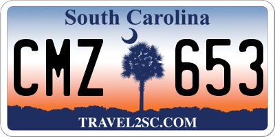 SC license plate CMZ653