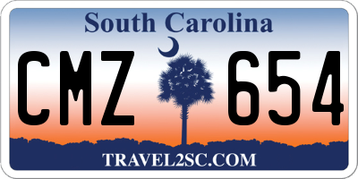 SC license plate CMZ654