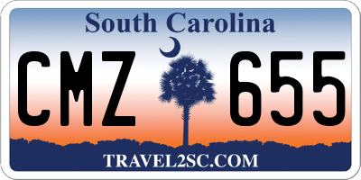 SC license plate CMZ655