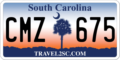 SC license plate CMZ675