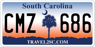 SC license plate CMZ686