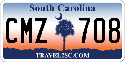 SC license plate CMZ708