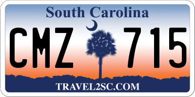 SC license plate CMZ715
